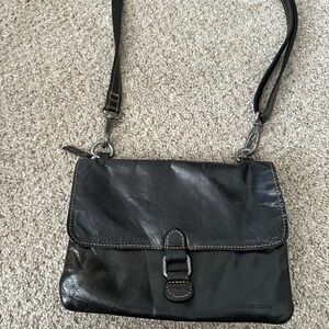 Jack George’s Black Leather Crossbody Bag